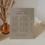 Chic Faux Kraft Business Services Price List Pedestal Sign