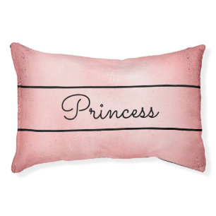 Chic Faux Rose Gold Customized Cat Pet Bed