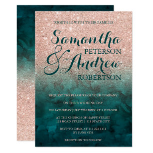 Emerald Green Wedding Invitations 6