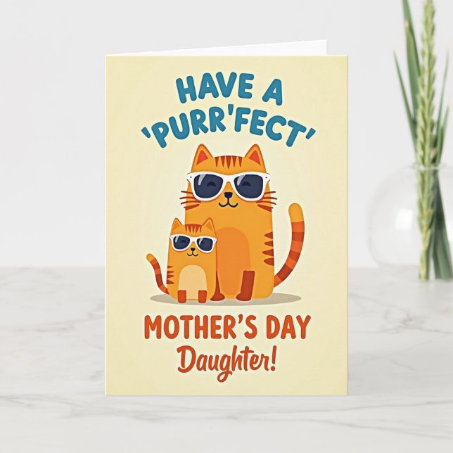 Chic Felines Mothers Day Card (Front)