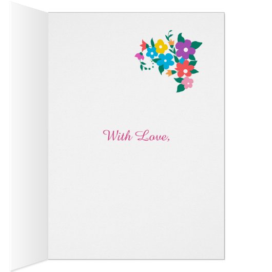 Chic Floral 18th Birthday for Cousin (Inside (Right))