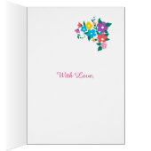Chic Floral 18th Birthday for Cousin Cards (Inside (Right))