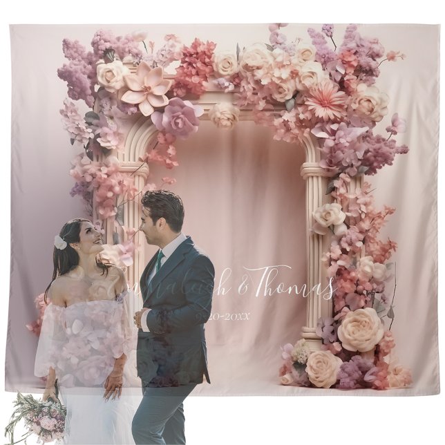 Chic Floral Arch Wedding Backdrop (Creator Uploaded)