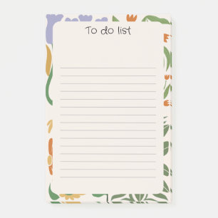 Chic floral background Pink Green  Post-it Notes