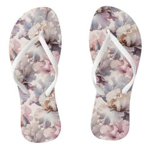 Chic floral blush pattern  flip flops