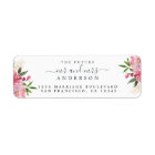 Chic Floral Future Mr Mrs Wedding Return Address