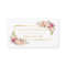 Chic Floral Gold Frame Makeup Artist Beauty Salon
