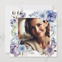 Chic & Floral Mother's Day Card with Custom Photo