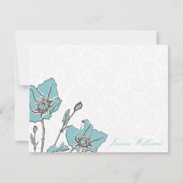 Chic Floral Note Cards (Front)