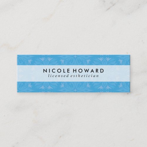 Chic Floral Pattern Mini Business Card