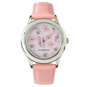 Chic Floral Personalized Watch