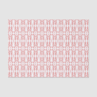Chic Floral Red on White Poppy Flower Outline Tissue Paper