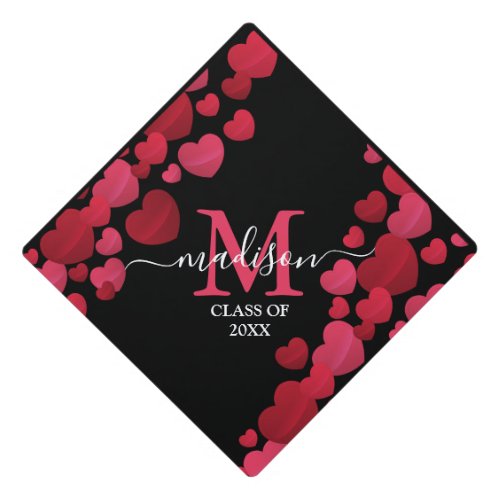 Chic Floral  Romantic Blush Pink Elegant  Graduation Cap Topper