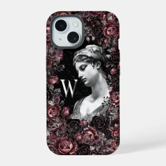 CHIC FLORAL VINTAGE BAROQUE MONOGRAM PERSONALIZED  iPhone 15 CASE