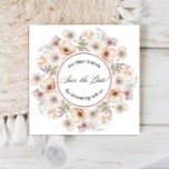 Chic Floral Watercolor Bridal Shower Save The Date<br><div class="desc">Chic Floral Watercolor Bridal Shower Save the Date!</div>