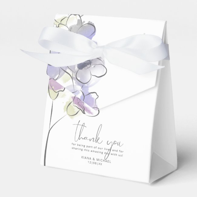 Chic Floral Wedding Thank You Blackberry ID695