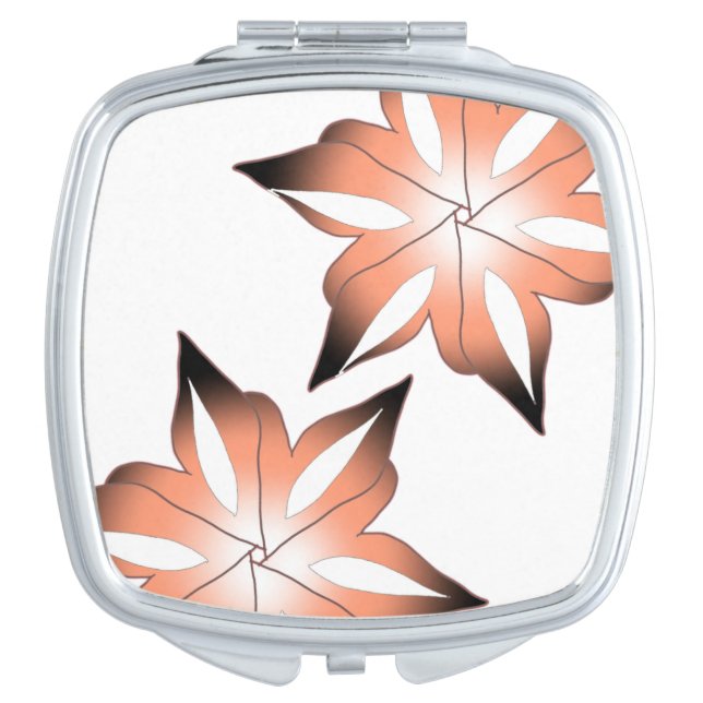 chic flower compact mirror (Front)