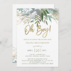 Chic Foliage | Oh Boy Baby Shower and Gold Script