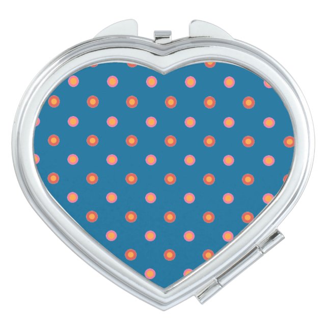 Chic Folk Art Collection Polka Dots Compact Mirror (Front)