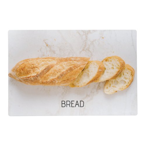 Chic Food Template Bread Baguette Loaf Lover Placemat