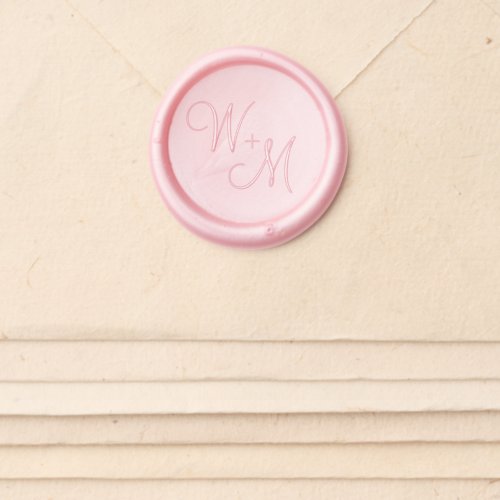 Chic Formal Classic Wedding Monogram Wax Seal Sticker