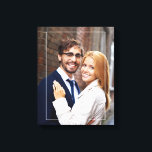 Chic Frame and Monogram Photo Canvas Print<br><div class="desc">Full bleed photo canvas featuring an elegant thin frame and a 3-letter monogram. Personalize it with your wedding date,  family name,  or any text of your choice for a beautiful and unique piece of wall art.</div>