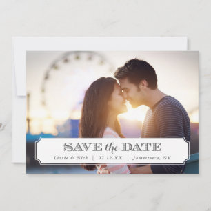 Chic Frame Photo Overlay Save the Date