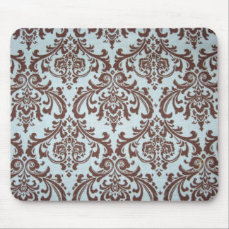 Chic French Blue Fabric Mouse Pad