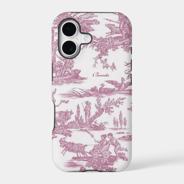 Chic French Toiles Custom Iphone Case (Back)