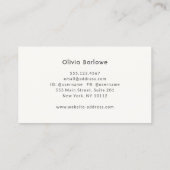 Chic Fun Gold Circles Gray Trendy Designer Business Card (Back)