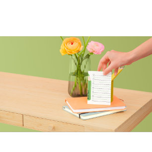 Chic Fun Green Pencil Lined Personalized Teacher Notepad