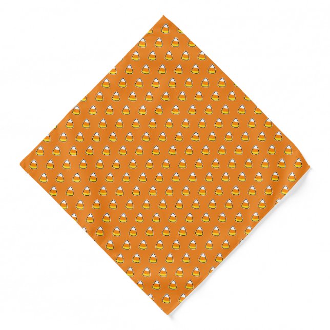 Chic Funny Candy Corn Pattern  Bandana (Front)