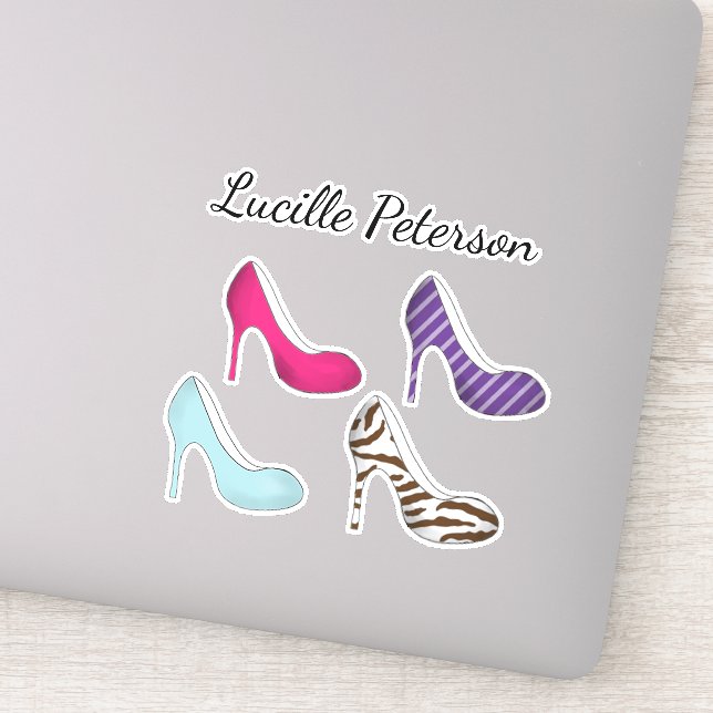 Chic Funny Colorful Personalized Sticker (Detail)