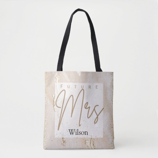 Chic future mrs tote bag (Front)