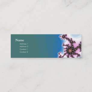 chic geek fractal colorful profile card