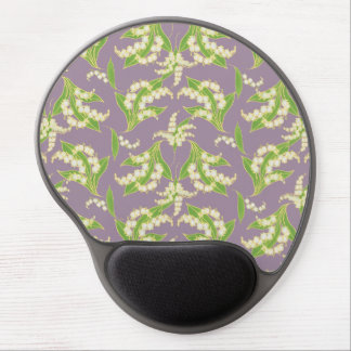 Chic Gel Mousepad: Lilies of the Valley, Mauve Gel Mouse Pad