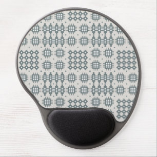 Chic Gel Mousepad: Welsh Tapestry Pattern, Grey Mouse Pad