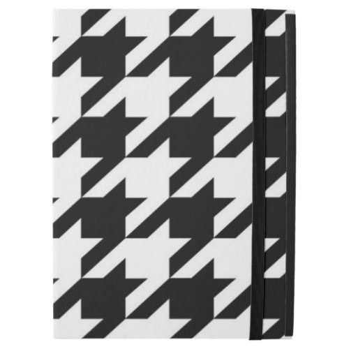 chic geometric black and white houndstooth pattern iPad pro 129 case