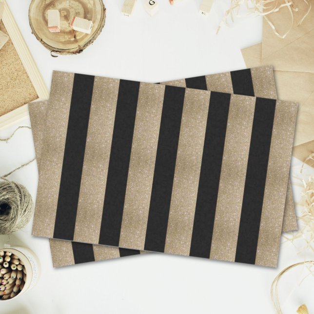 chic geometric black gold birthday party tissue paper (chic geometric black gold birthday party tissue paper)