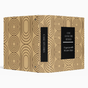 Chic Geometry Planner 3 Ring Binder