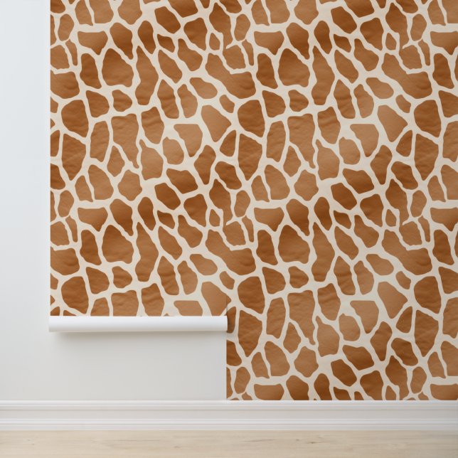 Chic Giraffe Print Wallpaper (Application)