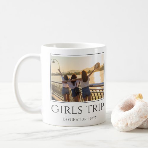 Chic Girls Trip  Girls weekend Custom Photo Coffee Mug