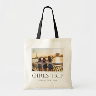 Chic Girls Trip   Girls weekend Custom Photo Tote Bag