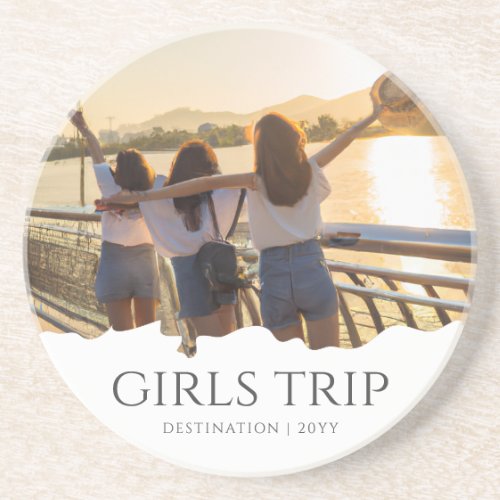 Chic Girls Trip  Girls weekend Photo Coaster