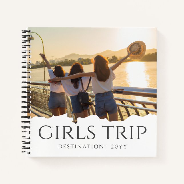Chic Girls Trip | Girls weekend Photo Notebook (Front)