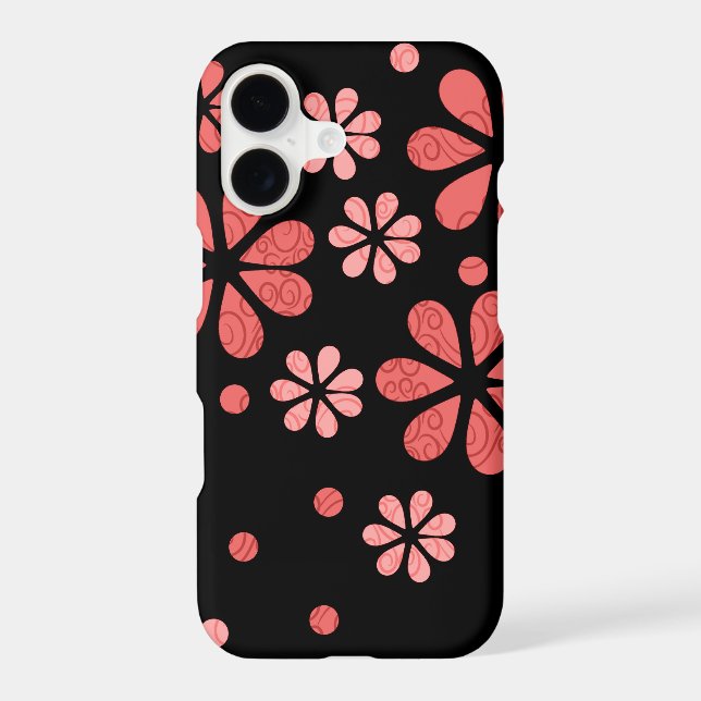 Chic Girly Floral Pattern Iphone Case (Back)