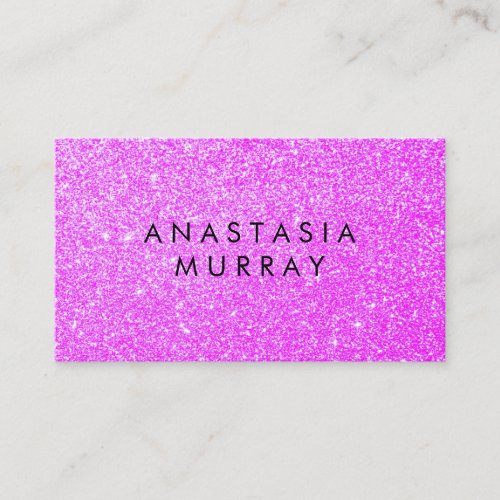 Chic Girly  Glam Lilac Purple Glitter Sparkles Business Card
