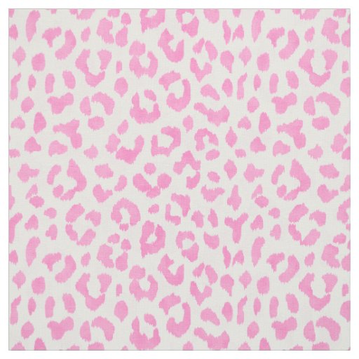 Chic girly light pink cheetah print pattern fabric