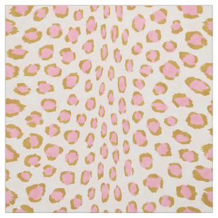 Gold Leopard Print Fabric Zazzle Chic Y Pink And Gold Cheetah Print Pattern Fabric