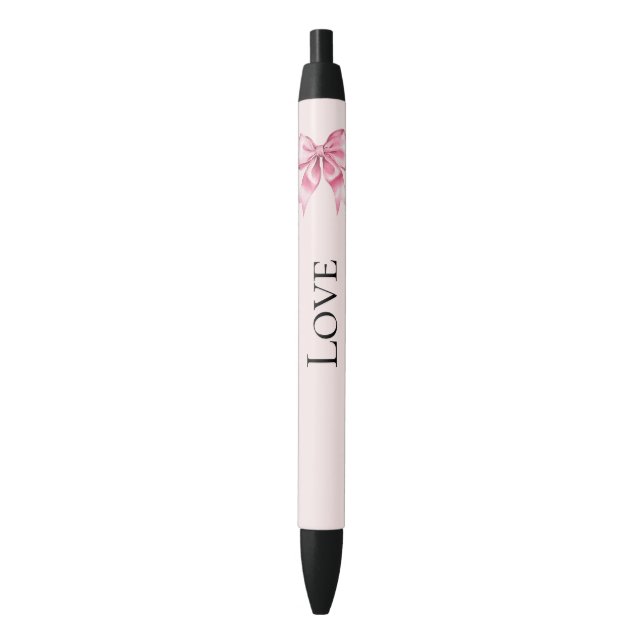 Chic Girly Pink Bow Pen (Front Vertical)